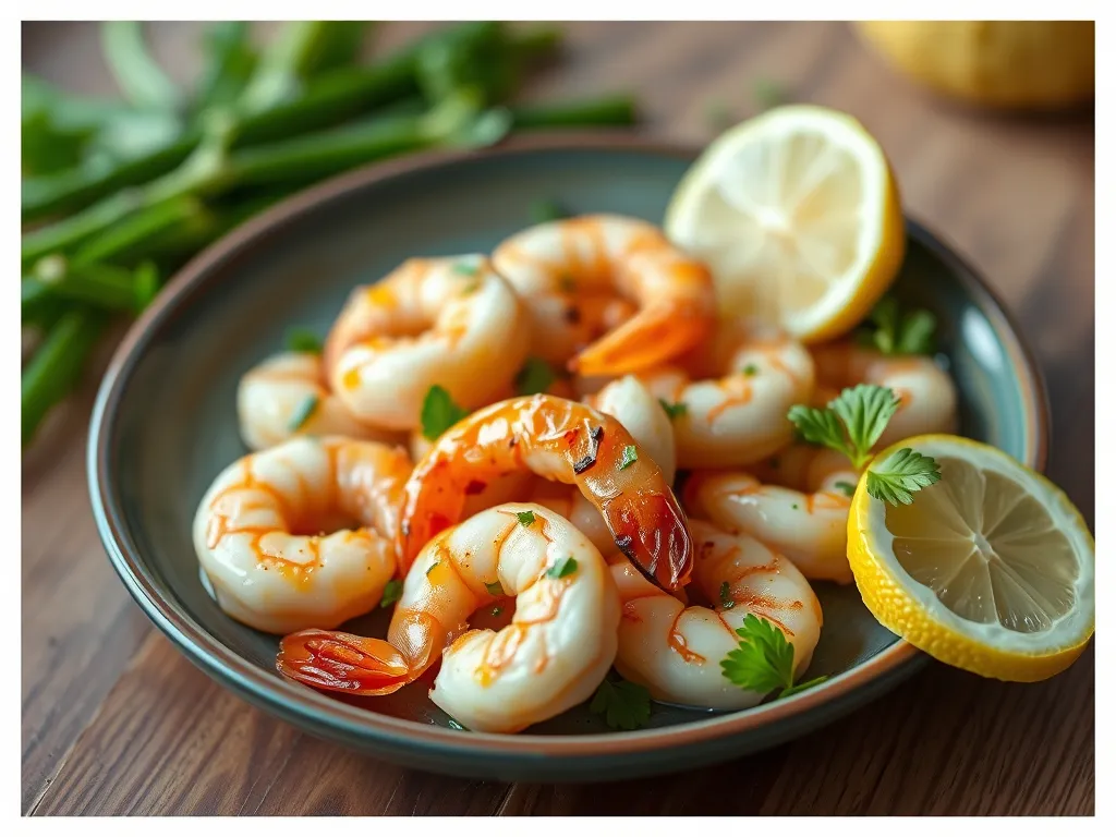 Air Fryer Lemon Garlic Shrimp
