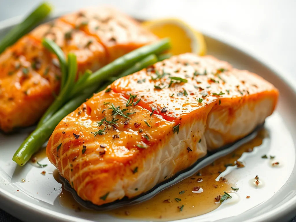 Air Fryer Salmon with Garlic and Dill