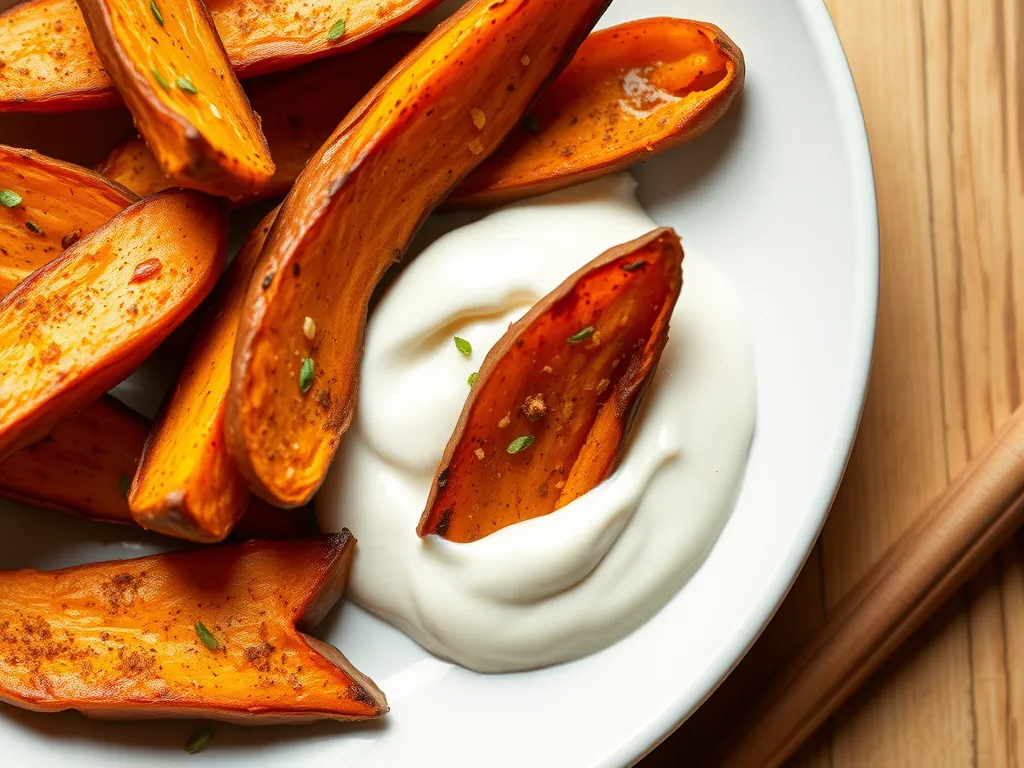 Air Fryer Sweet Potato Wedges with Cinnamon
