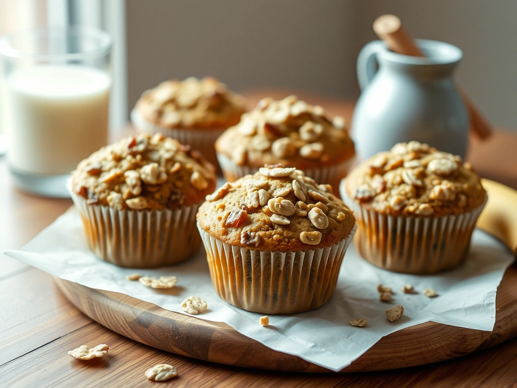 Banana Oatmeal Muffins