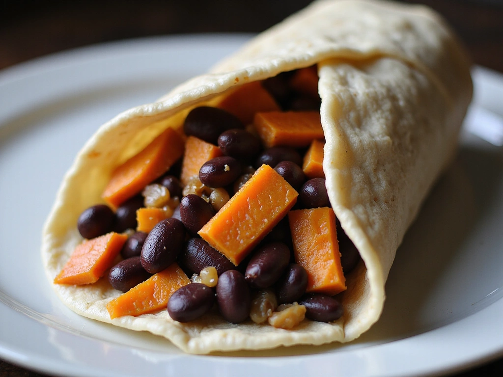 Black Bean & Sweet Potato Burritos