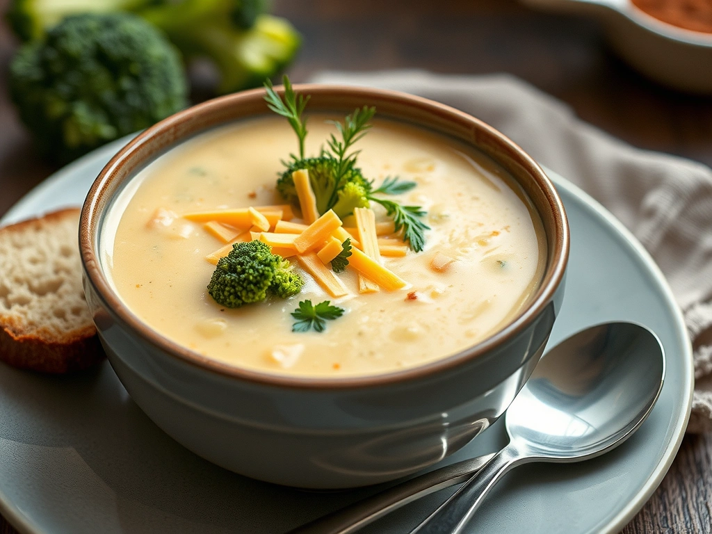 Canadian Cheddar and Broccoli Soup