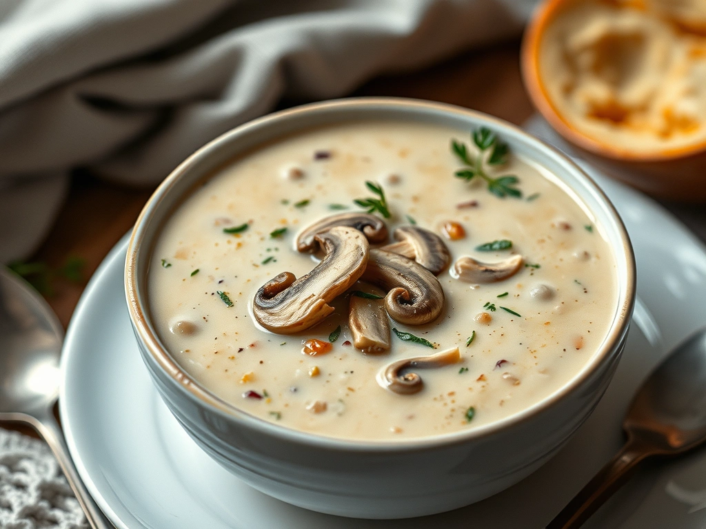 Canadian Creamy Mushroom Soup