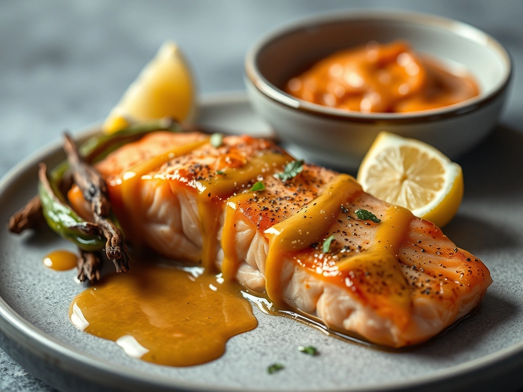 Canadian Maple Mustard Salmon