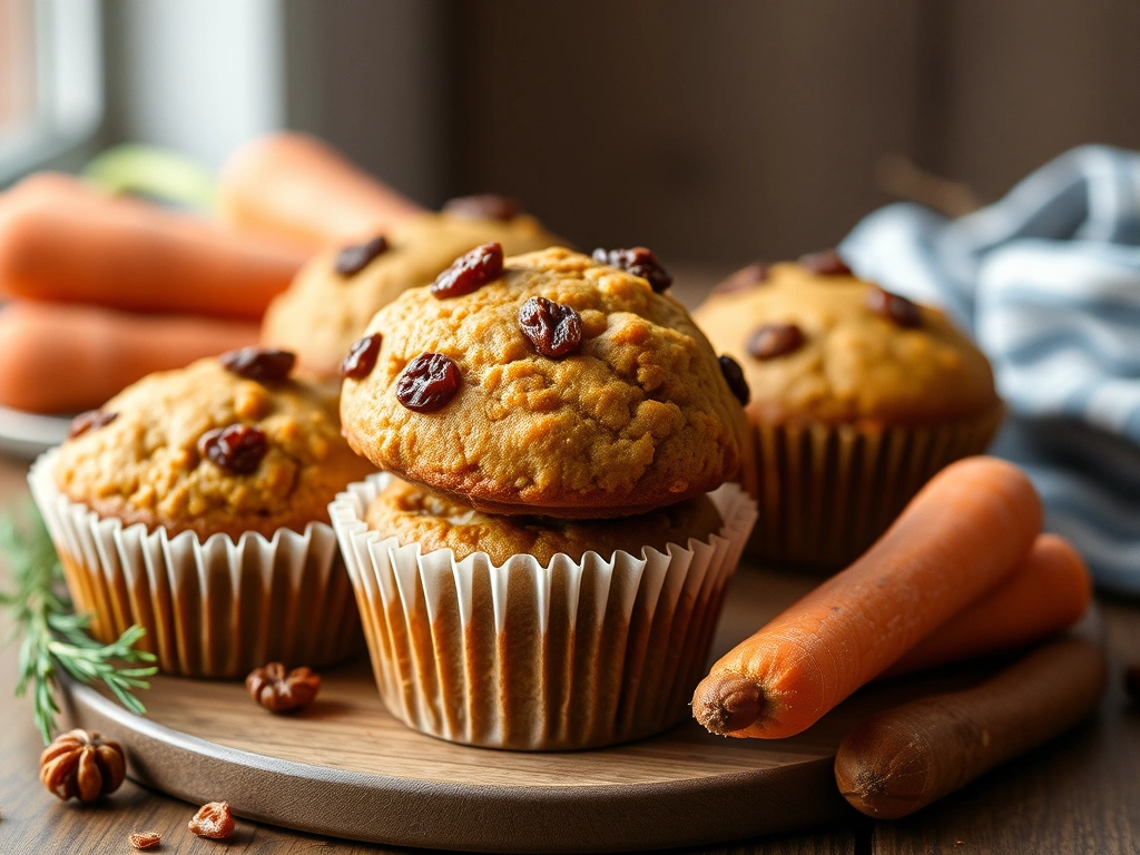 Carrot and Raisin Muffins