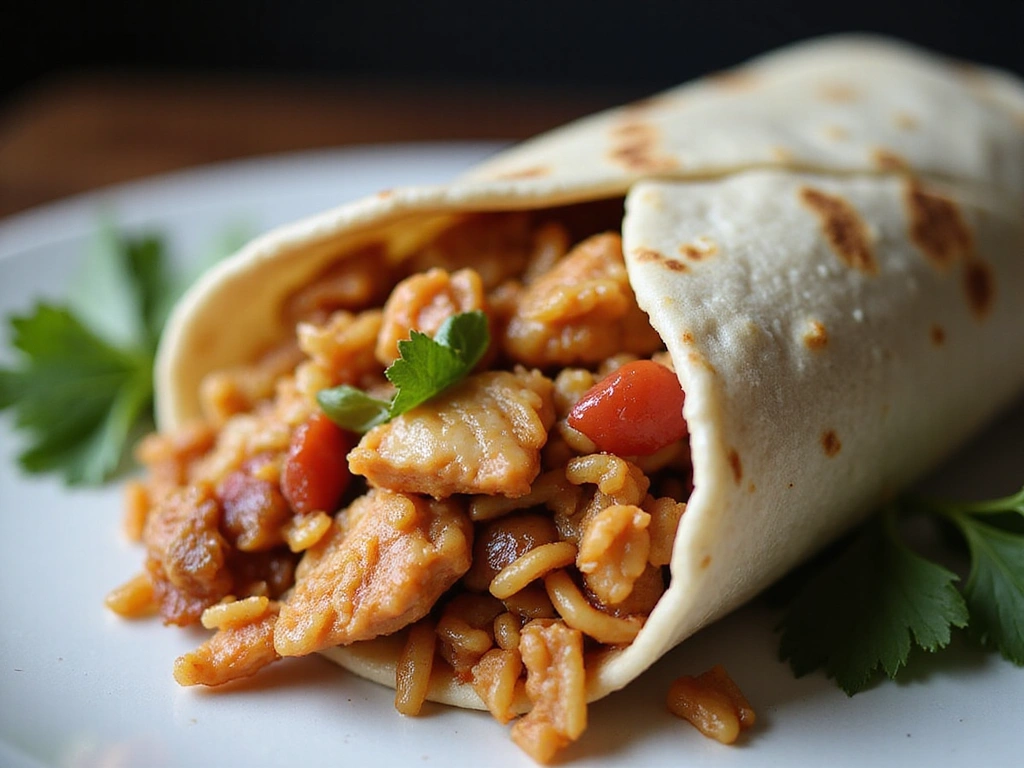 Chicken Fajita & Rice Freezer Burritos