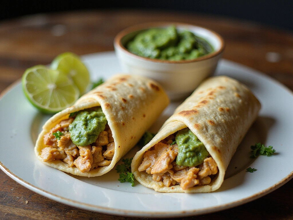 Chicken Verde & Rice Freezer Burritos