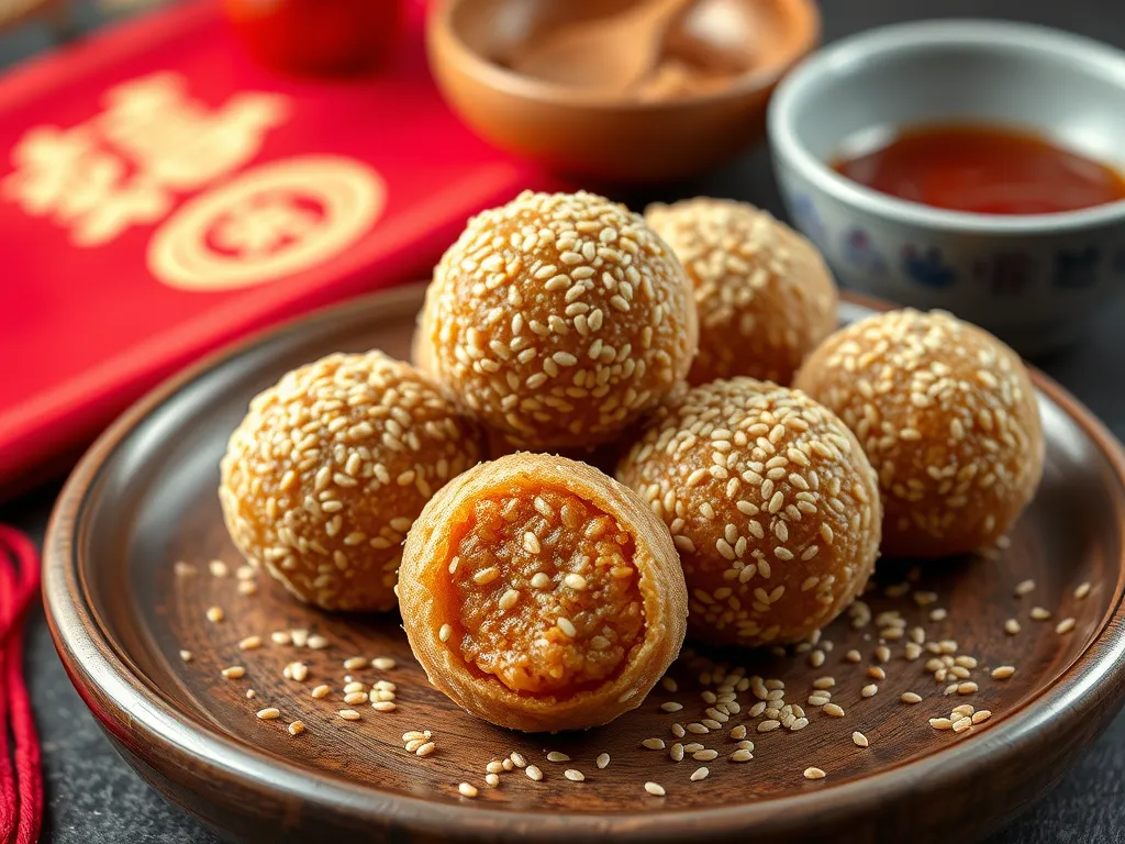 Chinese New Year Sesame Balls