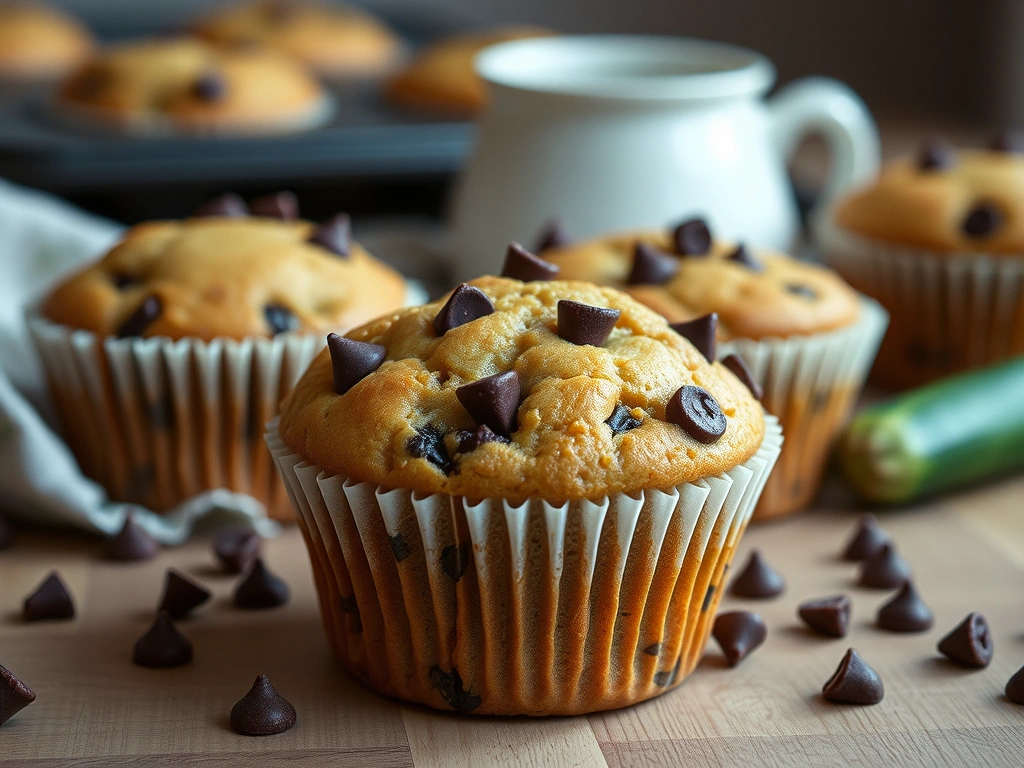Chocolate Chip Zucchini Muffins