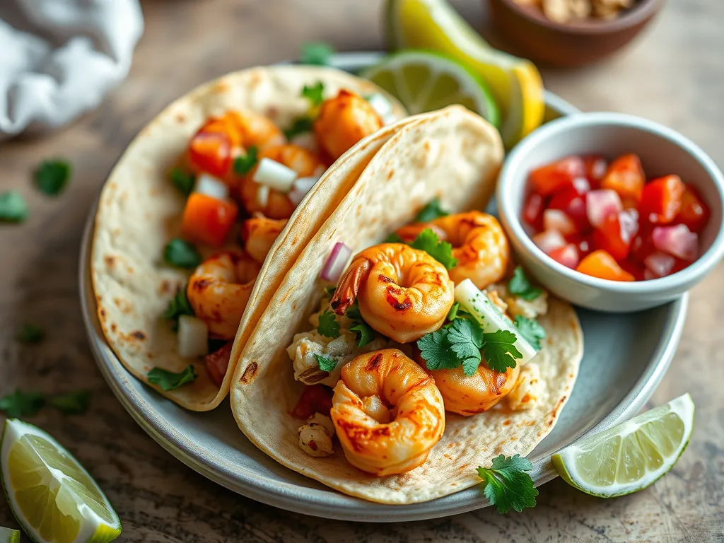 Easy Air Fryer Shrimp Tacos