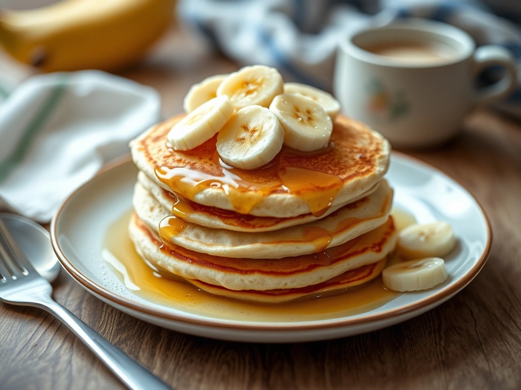 Fluffy Banana Pancakes
