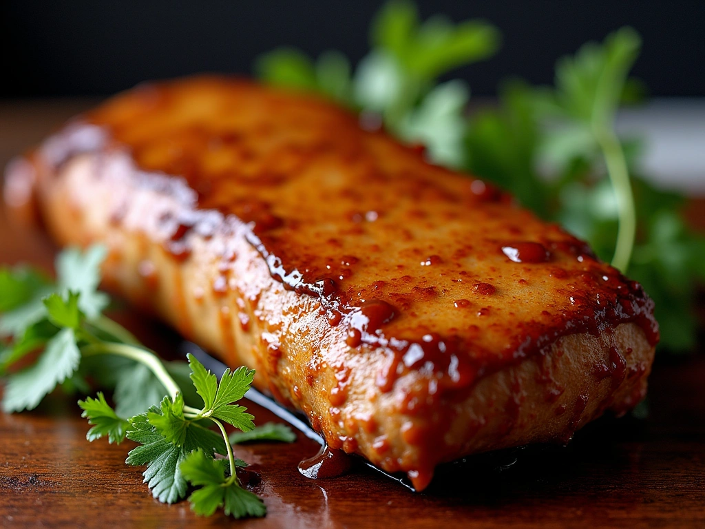 Honey Mustard Glazed Smoked Pork Tenderloin