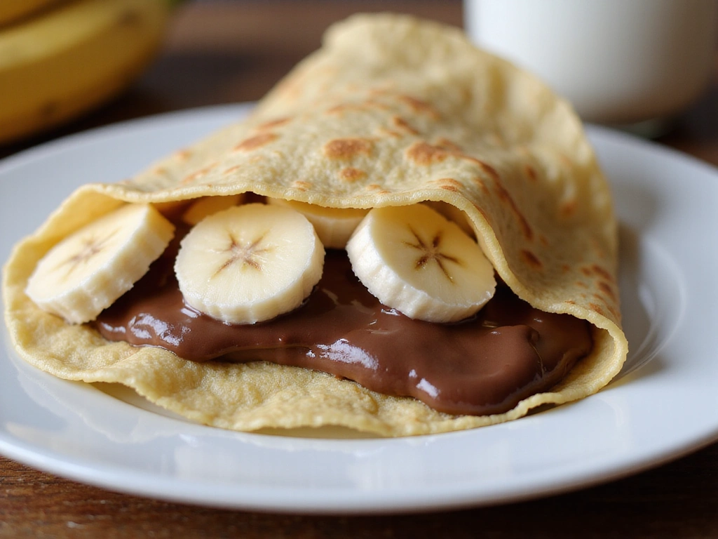 Nutella and Banana Crepes