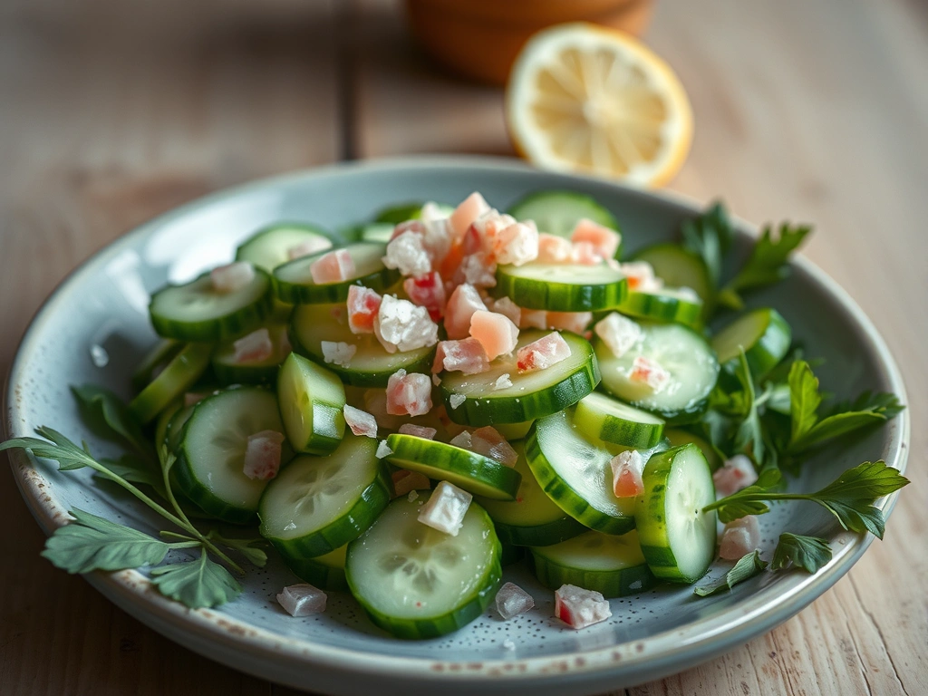 Pink Salt Cucumber Salad