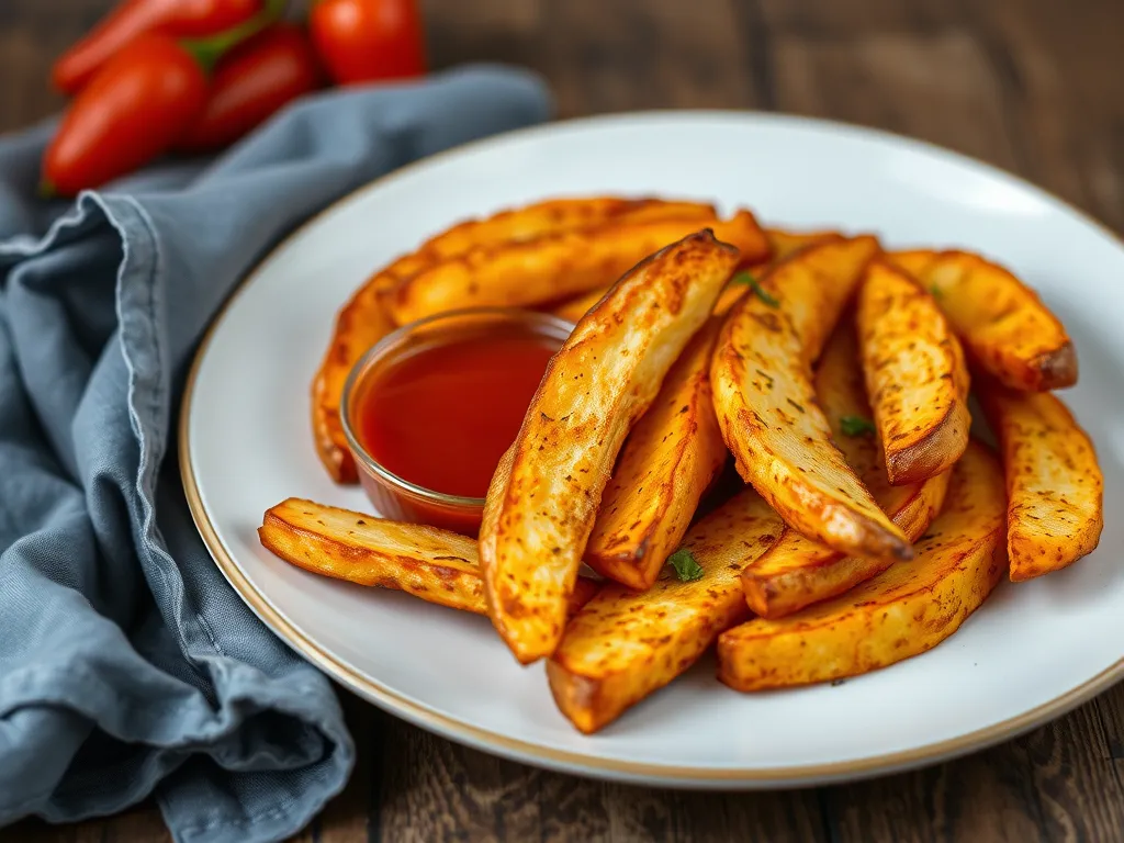 Simple Air Fryer Potato Wedges with Paprika