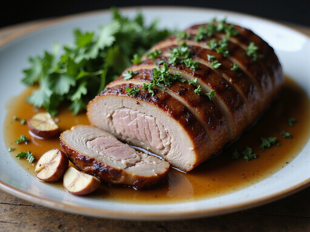 Smoked Pork Tenderloin with Garlic and Herbs