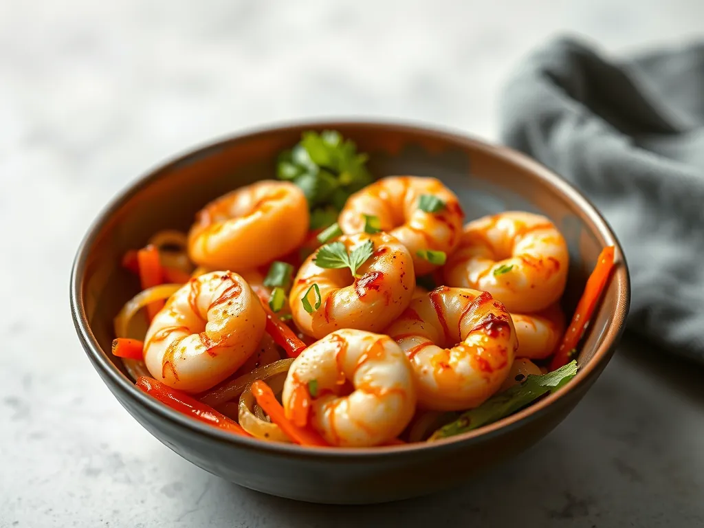 Spicy Air Fryer Shrimp Bowls