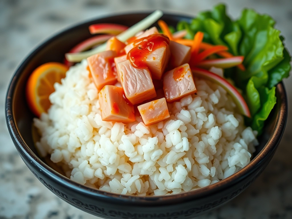 Spicy Tuna Sticky Rice Bowl
