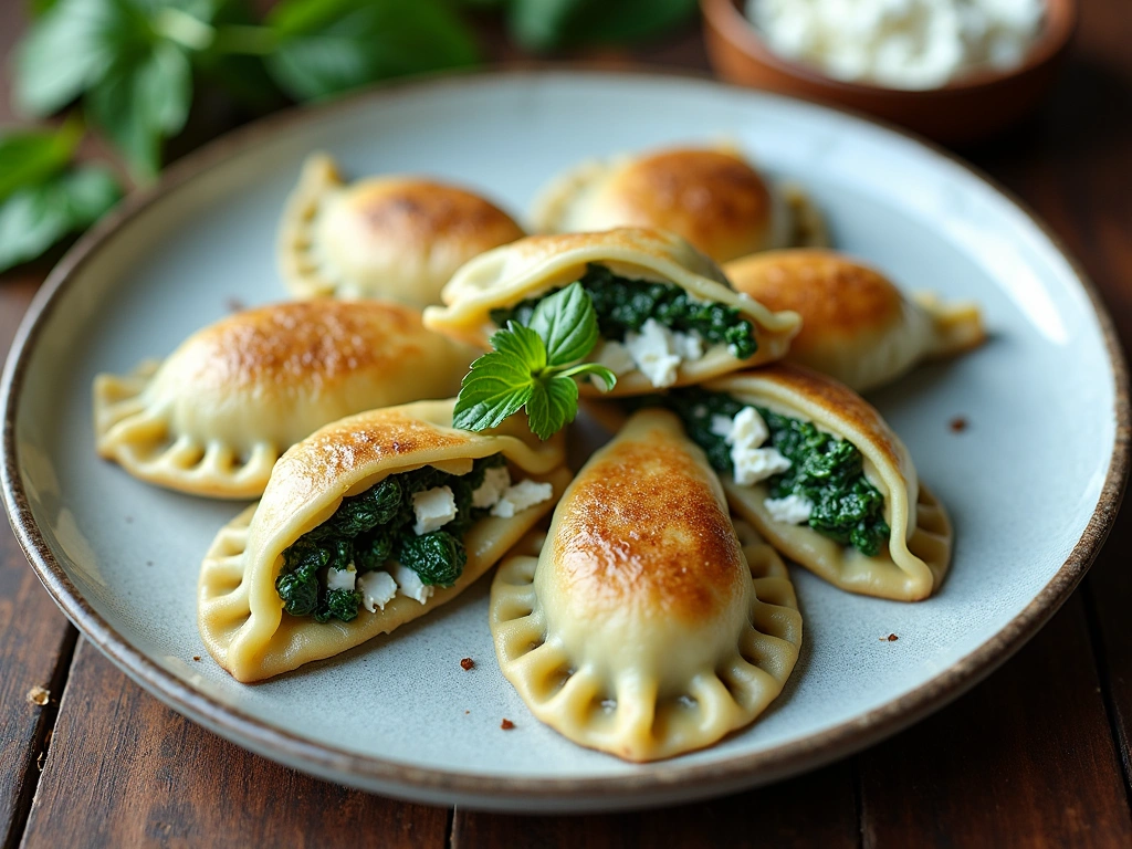 Spinach & Feta Pierogi