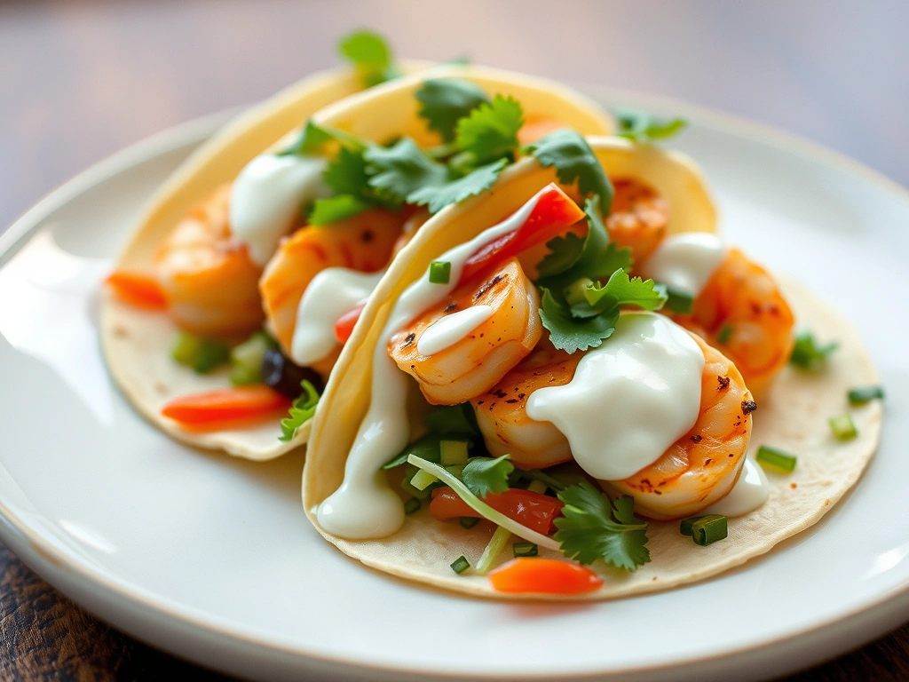 Sriracha Shrimp Tacos