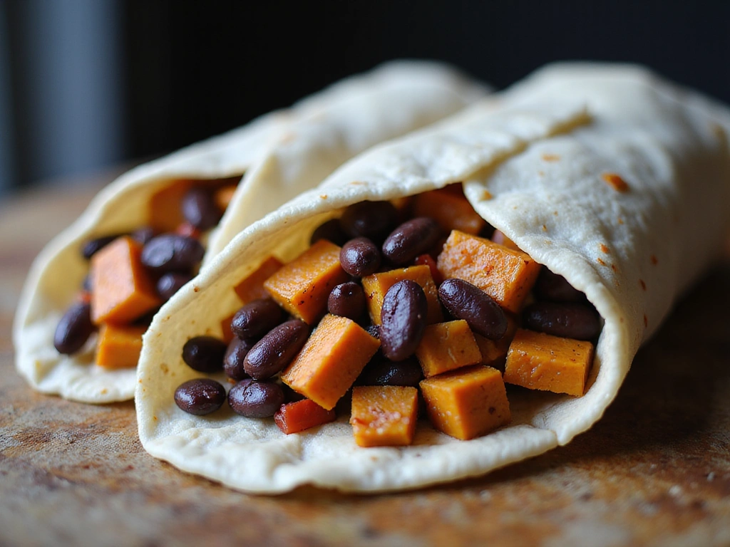 Sweet Potato and Black Bean Burritos