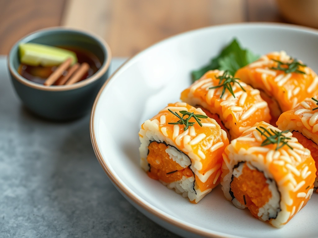 Sweet Potato Sticky Rice Sushi