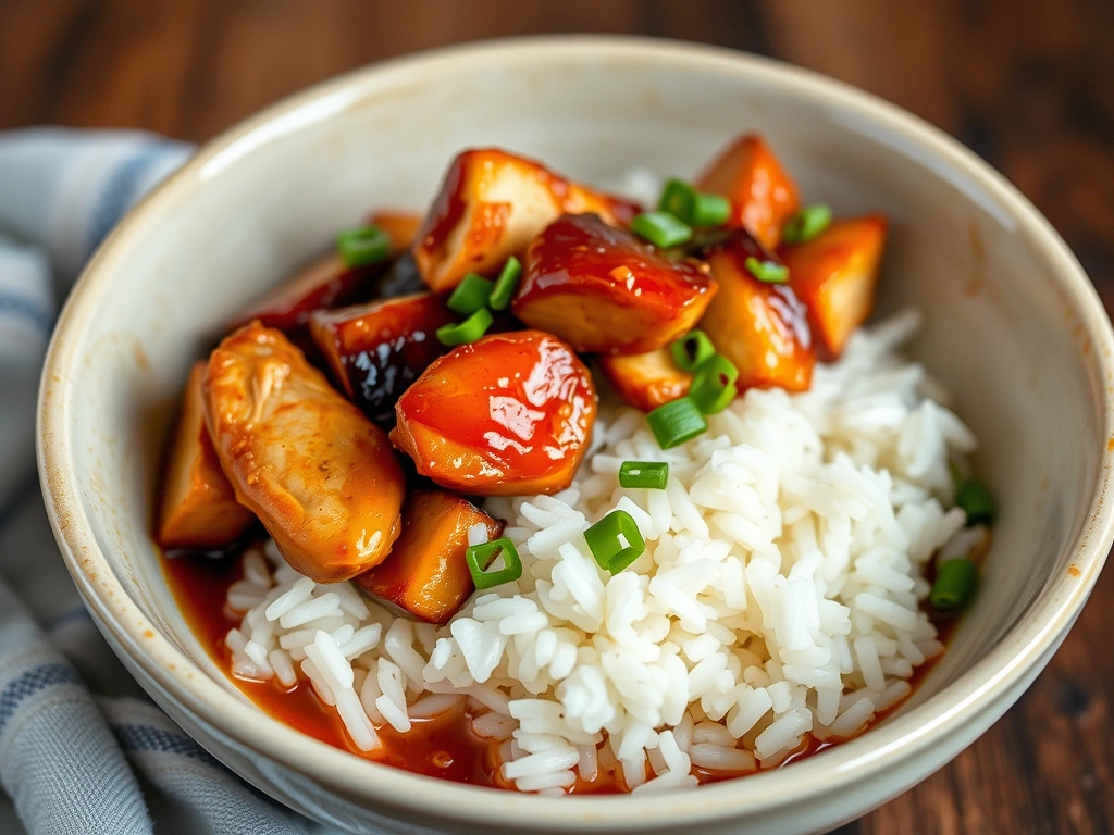 Teriyaki Chicken Sticky Rice Bowl