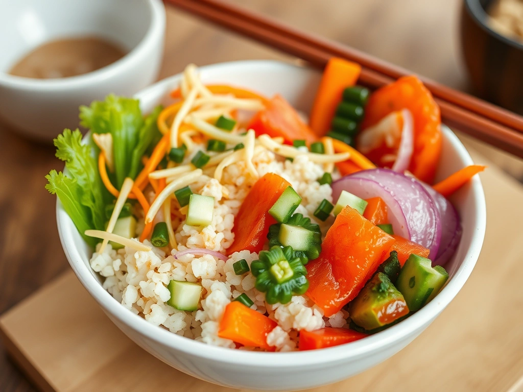 Vegetable Sushi Rice Bowl