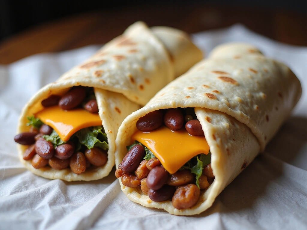 Vegetarian Bean & Cheese Freezer Burritos