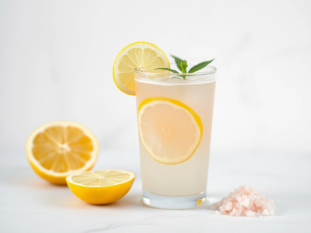 Weight Loss Pink Salt Lemon Water